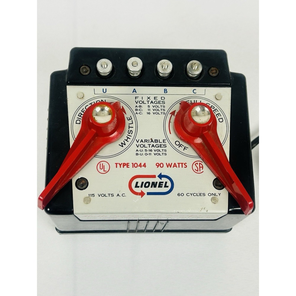 Lionel Multi Control Toy Transformer Type 1044 90 Watts 115 Volts  5,11,16 Volts